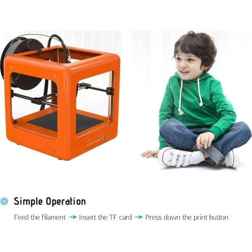 2018 new E3D Nano Entry Level Desktop 3D Printer for Kids Students No Assembling Quiet Working Easy Operation High Accuracy