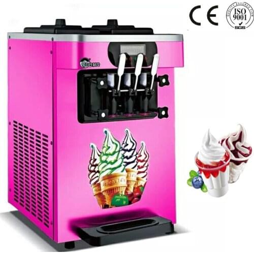 3 Flavors Soft Serve Freezer ice cream machine