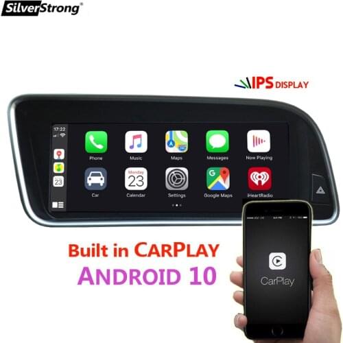 4G ram 8.8" Android 10 Car Head Unit GPS Navigation For Audi Q5 2009-2016 Car Radio Stereo Multimedia Player Steering Wheel