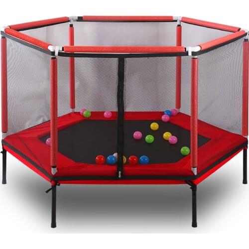 2566 Household Jumping Bounce Bed Protecting Net Equipped Indoor Childrens Trampoline Bouncing Bed Interactive Games Fitness
