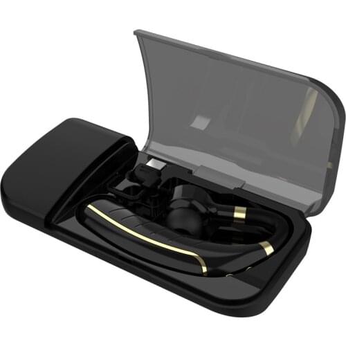 GDLYL Bluetooth Earphone Wireless Handfree Single Earhook Headset 260mAh 24H Talking Time with Microphone for Car Driver