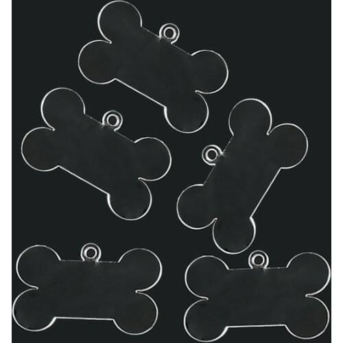 10pcsPersonalized Acrylic Clear Keychain Dog Bone Cat Fish Blank Acrylic Key chain Leather Tassel Ring Pendant Party Favor gifts