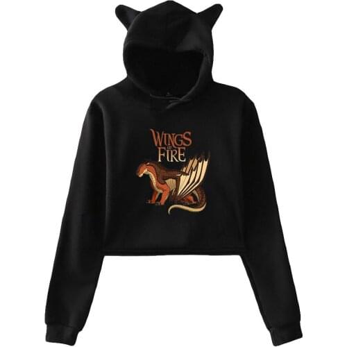 BSLNXNMA Wings of fire 2D print Cat Hoodies for Women summer trendy Hoodies Sweatshirt Sexy cat hooded
