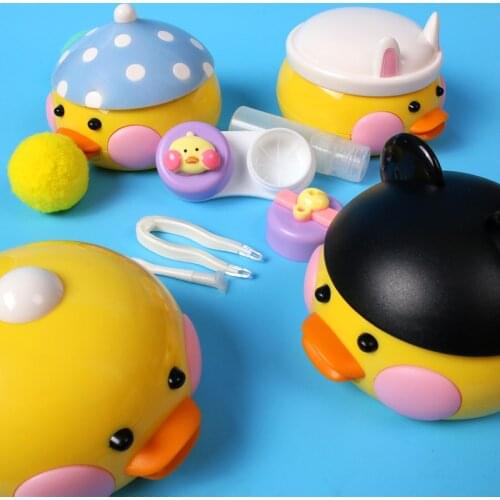 Eyes Care Women Color Container Cute Case Travel Fashion Portable Cartoon Animal Plastic Box 2021 New