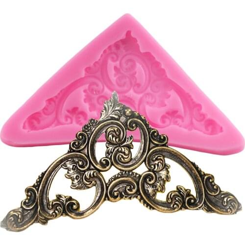 DIY Sugar Craft Cake Vintage Relief Border Silicone Mold Cupcake Fondant Molds Cake Decorating Tools Chocolate Gumpaste Mold