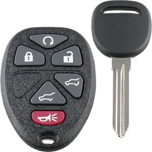 J18 6 buttons key OUC60270 315 frequency Replacement for Chevrolet 2007-2014 Chevy Silverado Suburban Remote Car Key Fob 6b Set