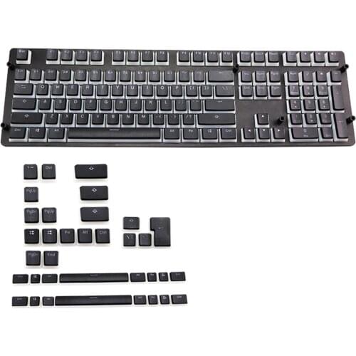 RGB 143 Keycaps ANSI Layout PBT Pudding Double Skin Milk Shot Backlit Keycap For Corsair K70 K65 Mechanical Keyboard