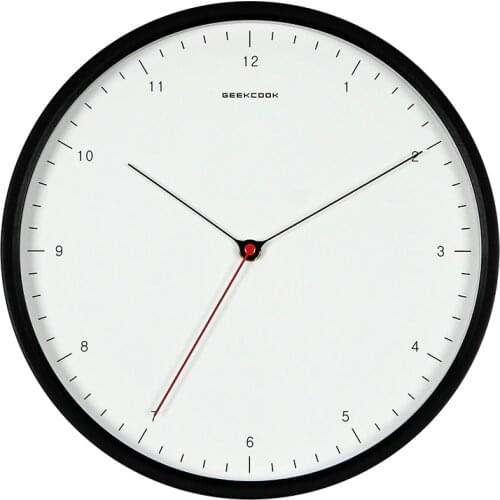 Round Metal Wall Clock Modern Design Office Living Room Digital Wall Clock Silent Temperature Humidity Duvar Saati Clock DE50WC