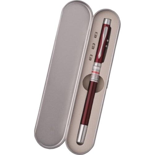 4-in-1 multifunctional metal pen pointer type red laser metal pen infrared telescopic pointer pointer pen