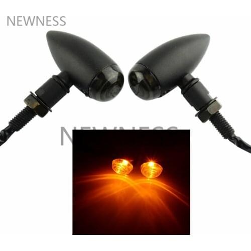 Motorcycle Retro Bullet Turn Signals Indicators Blinker Lights Lamp For Harley Sportster XL Bobber Chopper Cafe Racer Custom