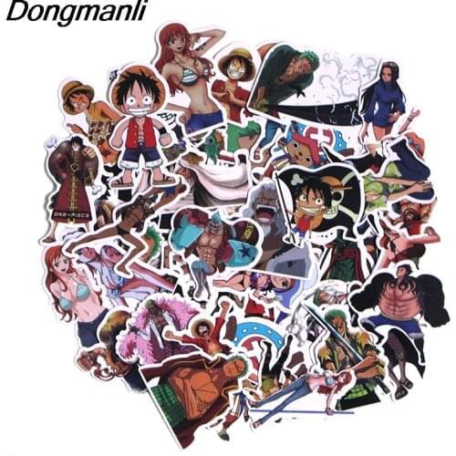 PC46 50pcs Anime Cool Scrapbooking Stickers Decal For For Guitar Laptop Luggage Car Fridge Graffiti Sticker