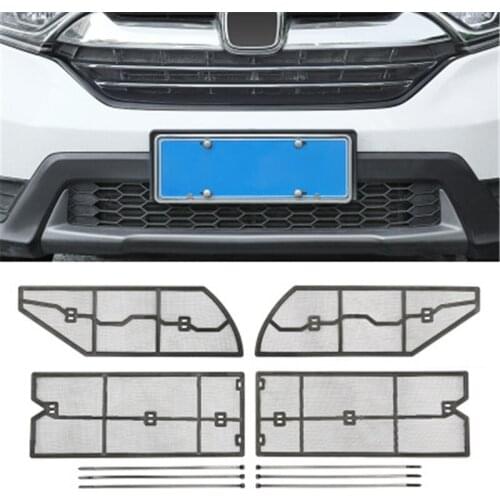 Front grille engine water tank protective net insect net trim Car Styling for Honda CR-V CRV 2017 2018 2019