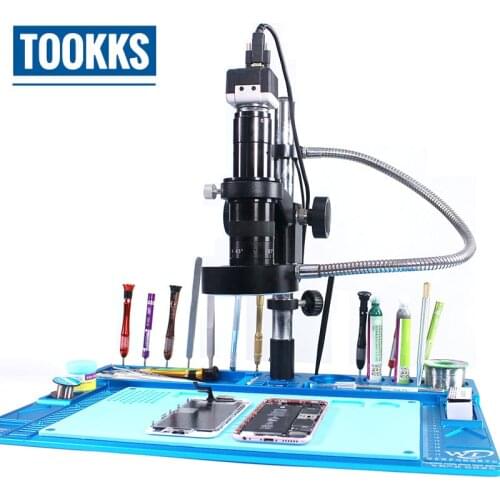 WL Aluminum Alloy Microscope Base Platform Pad High Heat Resistant Maintenance Mat For Phone Repair Platform