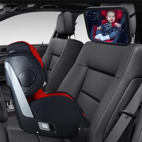 Adjustable Rear Baby Car Mirror For Back Seat Rearview Facing Headrest Mount Kids Infant Baby Reverse Safety Monitor Accessories