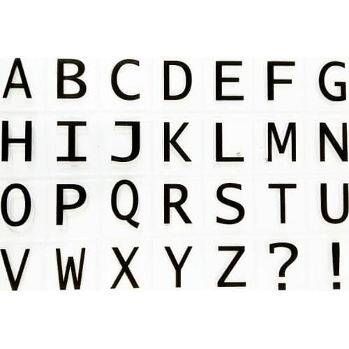 Silicone Clear Stamps for Scrapbooking CAPITAL Letters DIY Paper Album Cards Making Embossing Rubber Stamping Craft Supplies