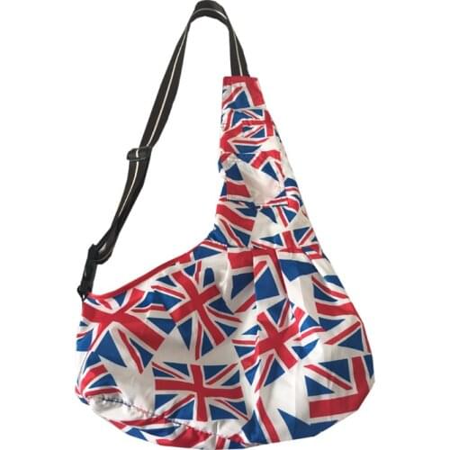 New Arrival Uk Flag Printing Style Pet Sling Dog Cat Carrier Bag Free Shipping by CPAM Bag for dog
