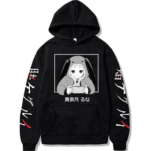 Anime Kakegurui Hoodie Kawaii Pullovers Tops Loose Long Sleeves Autumn Man Sudaderas Hombre