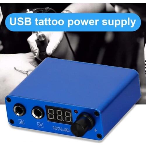 Adapter Tattoo Battery Universal Adjustable Aluminum Alloy LCD Display Tattoo Pen Power Supply Adapter for Unisex