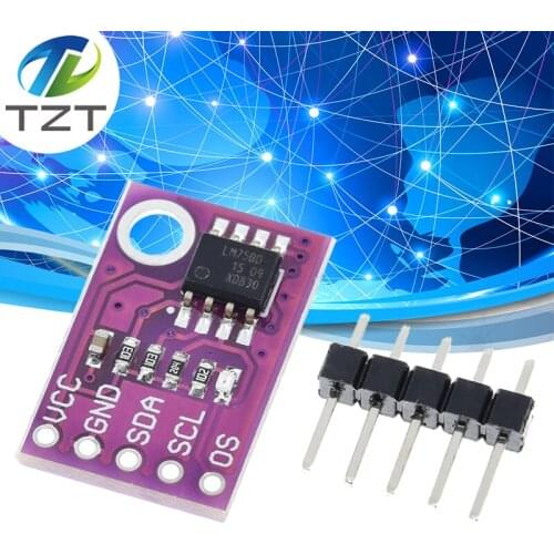 LM75 LM75A Temperature Sensor High Speed I2C Interface High Precision Development Board Module For Arduino