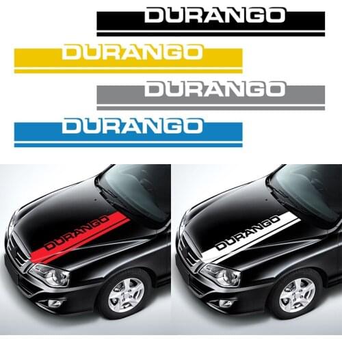 1PCS Stripe Car Hood Covers PVC Racing Sports Decal Head Car Sticker for Dodge Durango 2010-2019 Styling Accessories