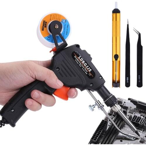 110V/220V 60W Solder Iron Kit Internal Heating Soldering Gun Solda Hand-Held Automatically Send Tin Gun Welding Tools