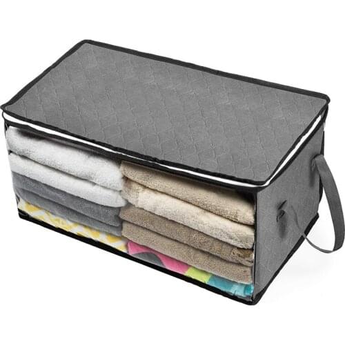 12PCS / LOT Bransparent Visible Storage Bag Quilt Blanket Clothing Storage Bag Home Wardrobe Organizer