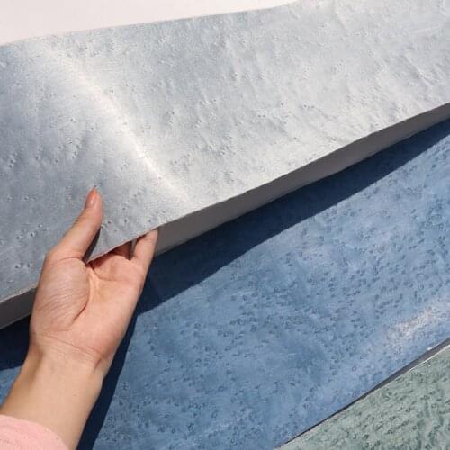 1x Natural Genuine Dyed Wood Veneer for Furniture 0.25mm Thick White Lake Blue White Green