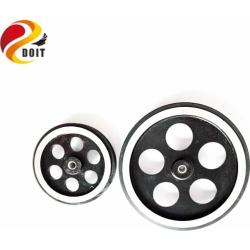 2pcs Metal Wheel Aluminum Alloy Car Chassis Load Wheel Robot Intelligent Small Wheel for 2WD/4WD Car Chassis RC Car Accessories