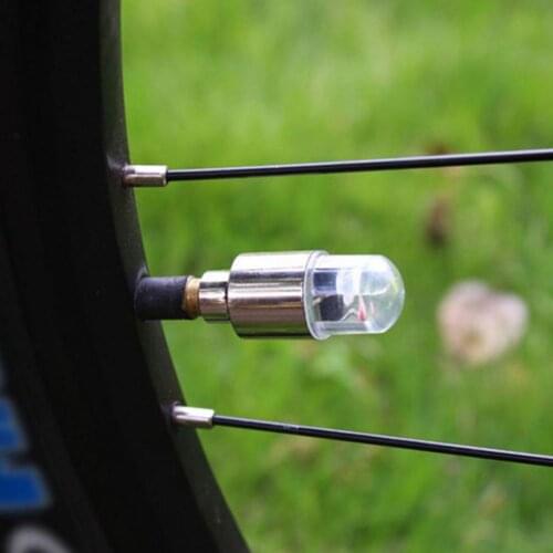 2pcs Bicycle Wheel Lamp Night light Colorful Photosensitive Wheel Light Cool Lamp Beads With Batteries Inside Night Ridding