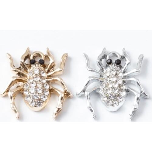 5pcs Enamel spider Charm Pendant For Women Necklace Pendant Making Alloy Beads Fit Bracelet DIY Jewelry Accessory js2192