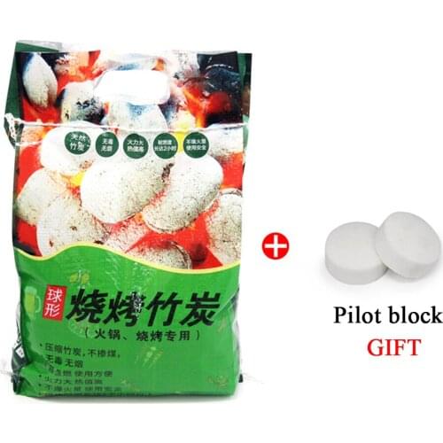 Barbecue Made of Bamboo for Heating, Fire-free Charcoal, Bamboo Charcoal Anthracite for Indoor Barbecue, Outdoor BBQ barbacoa