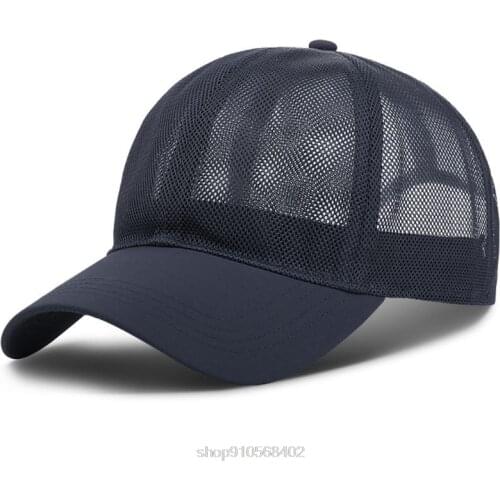 Men Women Summer Full Mesh Baseball Cap Quick Dry Cooling Sun Protection Hiking Golf Running Adjustable Hat D02 12 Dropship