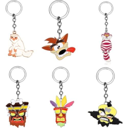 Trinket Key Chain Cartoon Cat Keyring Metal Pendant Keychain Bags Car Keyholder Gifts