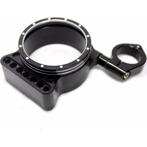 39mm/16" Side Mount Speedo Relocation Bracket&Trim For Harley 2004UP Sportster 883 1200