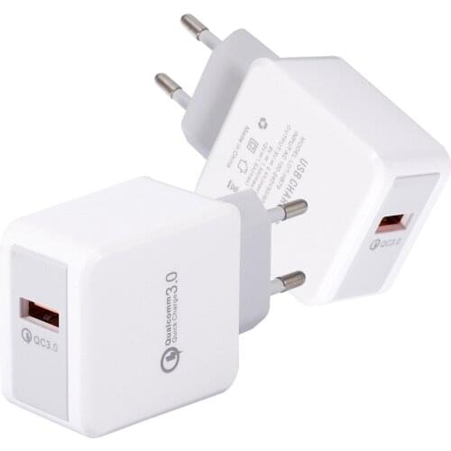 50pcs/lot Fast Adaptive Charge QC 3.0 Eu US Uk Ac home wall charger power adapter for iphone for samsung s7 s8