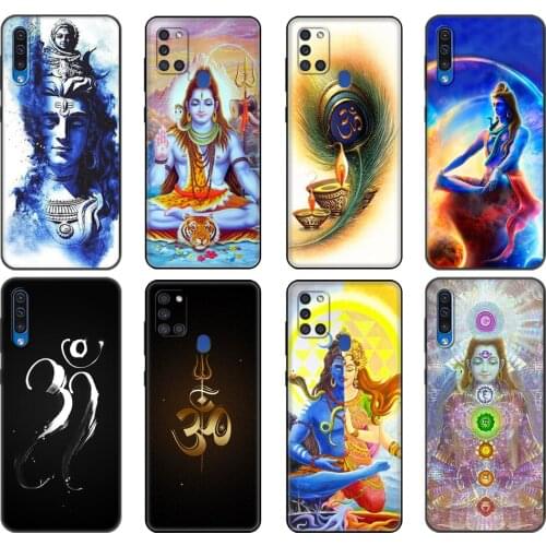Black tpu Case For Samsung Galaxy A50 50S A30S A10 A11 A21S A31 A71 M21 M30S S10 LITE Lord Shiva Hindu God Buddha India Mahakal
