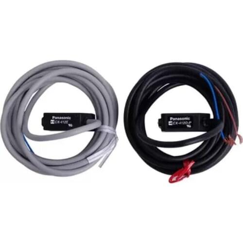 CX-412-P = CX-412E + CX-412D-P Sensor; Photoelectric; Thru-Beam; Infrared LED; 15m Range; PNP; 2m Cable