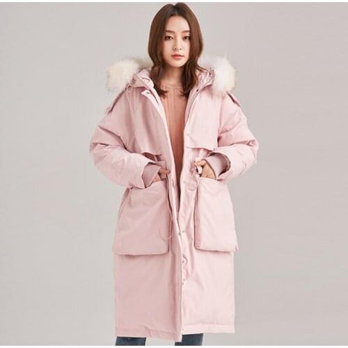 White duck down padded long down jacket women Winter Duck Down Jacket Women long Coat Warm Thick Female Clothes High Quality