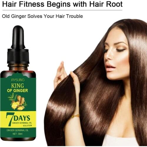 Ginger Hair Growth Hair Care Essential Oil 30ml Serum Essential Oil Anti Hair Lose Liquid Damaged Hair Repair Growing TSLM1