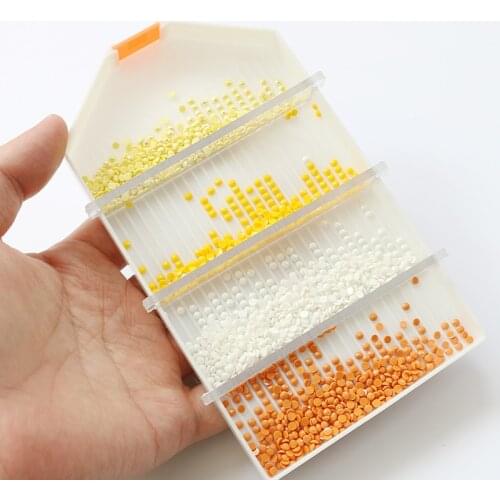 Diamond Painting Tools Kits Large Tray 1 Slots Easy to Work with 4 Colors Beads Together DIY Painting with Diamonds Accessories