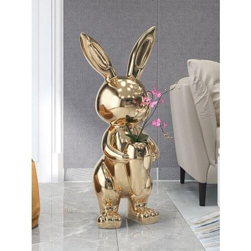 Creative Modern Indoor Living Room Bunny Art Decoration Large Size Convenient Storage