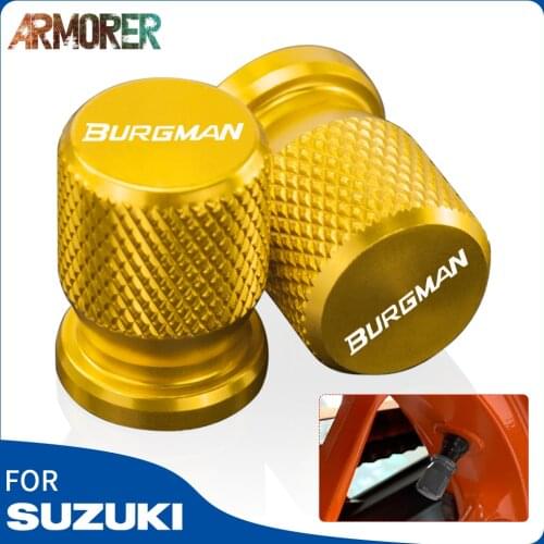 Burgman Motorcycle CNC Aluminum Tyre Rim Air Port Cover Tire Valve Wheel Stem Caps Cover For SUZUKI BURGMAN 650 125 200 250 400