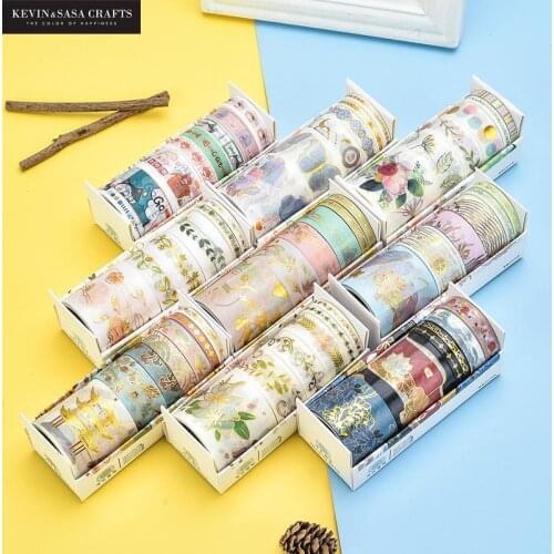 6rolls/set Foil Washi Tape Gift Set School Supplies Masking Tape Stationery Gift Back To School Presented By Kevin&sasa Crafts