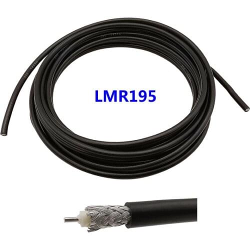 LMR195 RF Coaxial Cable Wires Antenna Extension 50 ohm Low Loss Pigtail Signal Jumper Cable 1/2/3Meter For LAN WiFi Router