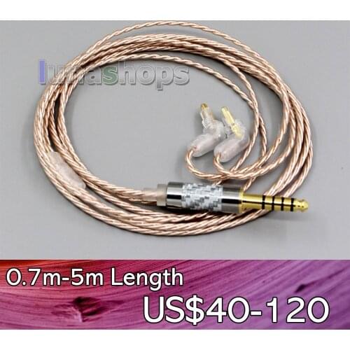 LN006365 Hi-Res Silver Plated XLR 3.5mm 2.5mm 4.4mm Earphone Cable For Sony MDR-EX1000 MDR-EX600 MDR-EX800 MDR-7550