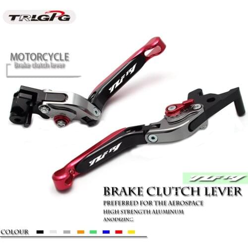 LOGO YZFR1 For YAMAHA yzfr1 yzf r1 1999-2001 2000 CNC Motorcycle Accessories Folding Extendable Brake Clutch Levers