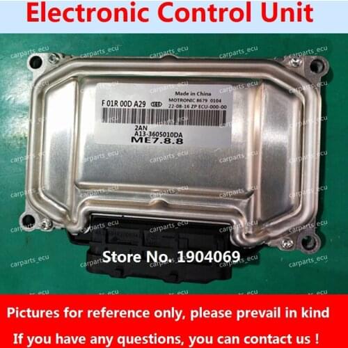 Engine Computer Board F01R00DA29 J15-3605010DA F01RB0DA29 ME7 ECU F01R00DAZ7 F01RB0DAZ7 B14-3605010BE For Chery Car