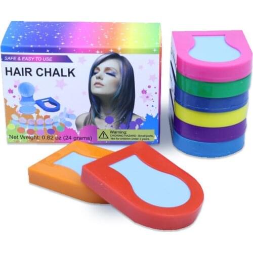 8-Color Disposable Hair Color Hair Chalk Powder DIY Temporary Pastel Hair Dye Easy To Carry Light Lightweight Easy To Use TSLM2