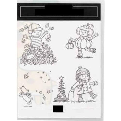 Play Snow in Winter Metal Cutting Dies Stamps Scrapbook Diary Secoration Embossing Stencil Template Diy Greeting Card Handmade