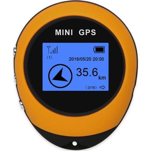 Mini GPS Locator Outdoor Climbing GPS Location Finder Tracker, Portable GPS Navigator Receiver For Time Distance Mileage Speed